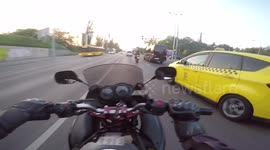 Motorcycle close call - blindspot