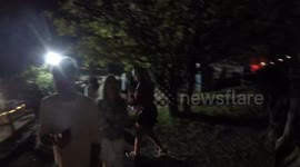 Britains Youngest Euromillioner Jane Parks gets a frightening scare at the  Tullys Shocktober Fest