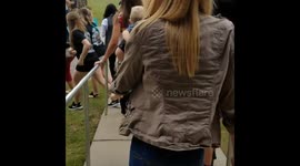 The first time I saw my husband in 2 and a half months. He became an US ARMY soilder