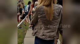 Newsflare Edit - The first time I saw my husband in 2 and a half months. He became an US ARMY soilder