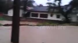 BATALHÃO DO EXÉRCITO INUNDADO EM SANTA CATARINA