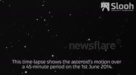 Slooh Tracking Asteroid 2014 HQ124