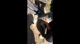 Rescuing a cute puppy living in tunnel for 3 days