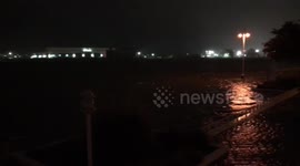 Hurricane Nate storm surge floods Mobile, Alabama