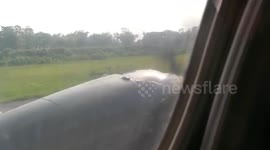 Plane Fault? Plane With Loose Screw? On Engine During Take Off in Nepal