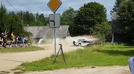 FIA ERC Rally Estonia 2016  Katsuto second crash