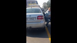 Man jabs motorist with stick, screams 'I will beat you to death'