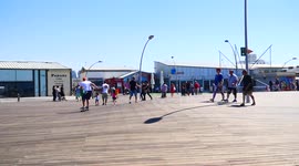 The deck, Old Tel Aviv Port, Tel Aviv, Israel
