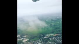 Timelapse of plane landing in Rennes St Jacques Airport