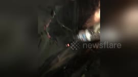 'My truck caught fire after I went through Napa fire'