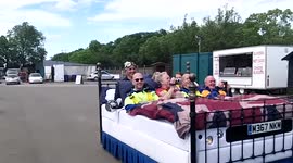 wacky racers bed car