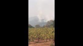 Sonoma County Fires coming down mountains
