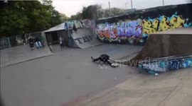 How did he skate off after that