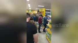 Newsflare Edit - Que half way around the store in Tesco #Ophelia https://t.co/8CmzsaqcJN