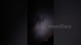 TERRIFYING MOMENT STUDENT AND HIS PALS ARE NEARLY STRUCK BY ELECTRIFYING LIGHTNING BOLT