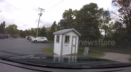 On my way home from work.