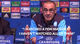 Sarri: I haven't watched too many City games as I didn't want to get too depressed!