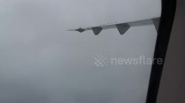 Flying over  turbulence, zero visibility & limited fuel