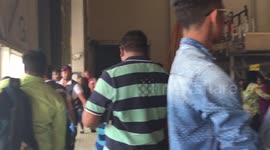 Passengers after ek 521 evacuation