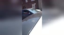 Newsflare Edit - Man is so Drunk he can’t put his flip flops back on