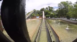 Noah's Ark Flash Flood Wave Knocks Woman Down!