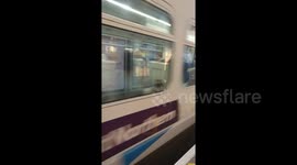 Train reverses back into UK station after failing to stop