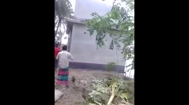 Sinkhole Swallows Up Beach Shoreline Along With House