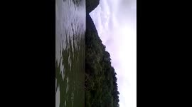 Guatemala. Río Dulce a Livingston. Down river, exit from Izabal lake. Travesía por el río, saliendo de lago Izabal. 2014