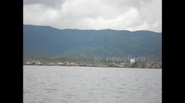 Panamá. Kuna Yala. San Blas. Travesía de Puerto Obaldía-Cartí. 2014 (2) Poblado Kuna village island