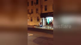 Newsflare Edit - Street Fight outside a Paterson NJ Bar El Fuente