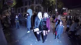 Gabby Allen and other celebrities arrive at the Natural History Museum