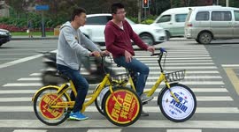 Shared bicycles on China's  streets