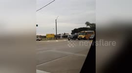 Men cannot believe this is actually a statue of a man riding a shrimp