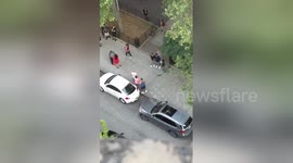 Newsflare Edit - Massive brawl in chelsea NYC .