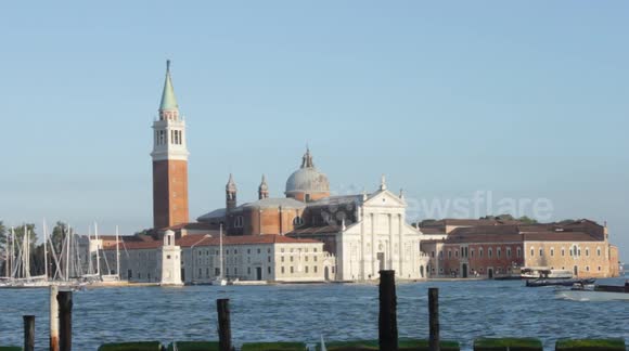 Tugboat pulls cruise ship into Venice earlier this year