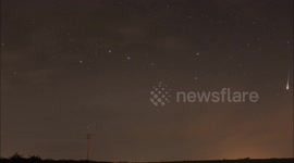 Bright Iridium flare  over Donegal sky's