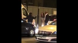 Road Rage Blocks Traffic In Busy London