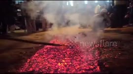 Baby unhurt after father places him on hot coals to fulfill religious vow