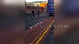 Newsflare Edit - Two chavs fighting over drugs