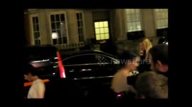 Jenna Coleman arrives at the Harper's Bazaar Woman of the Year Awards at Claridges Hotel