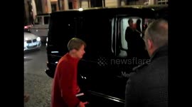 Glenda Jackson arrives at the Harper's Bazaar Woman of the Year Awards at Claridges Hotel