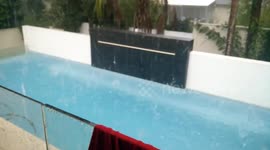 Hail storm in St Ives, Sydney