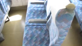 Revolving train seats