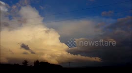 Towering cell at Sunset - Thunderstorm
