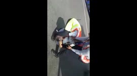 Airline staff assault passenger on airport tarmac