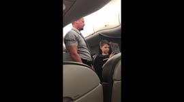 Flight attendant makes kids flight intertaining for his birthday.