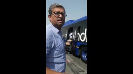 Airline staff assault passenger on airport tarmac (Longer video)