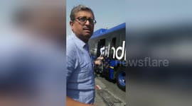 Newsflare Edit - Airline staff assault passenger on airport tarmac (Longer video)