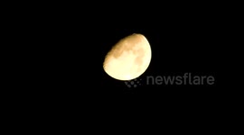 newsflare super moon filmed