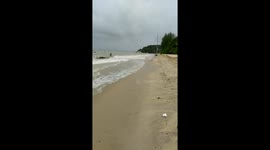 Batu Ferringhi eaten by something after typhoon!